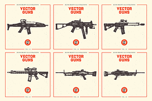 VECTOR GUNS HAND DRAWN BUNDLE 1.0