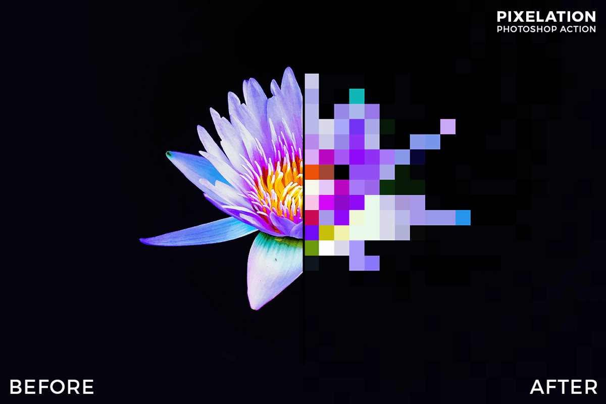 Pixelation Photoshop Action, an Action Add-On by maximakesthings (Photo 3 of 4)