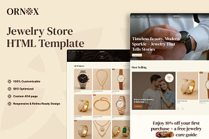 Ornox - Jewelry Store HTML Template, a HTML Template by TNCFlow