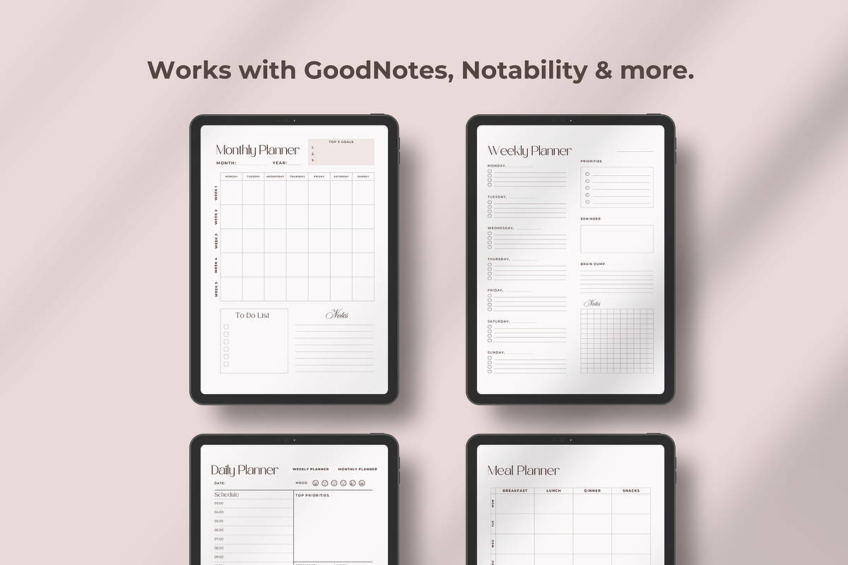 Minimalist Digital Planner Undated preview 5