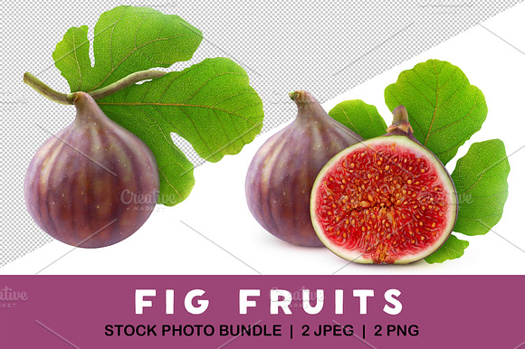 Fresh fig fruits with leaf preview 5