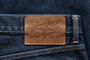 Jeans Label Mockup, a Bottom Mockup by Design Squad