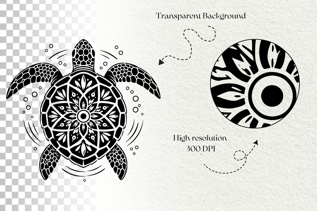 Sea Turtle Tropical SVG Graphics, a Decorative Illustration by DENIDigitalArtSudio (Photo 7 of 7)