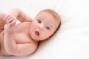 Cute baby on a white background containing adorable, baby, and girl