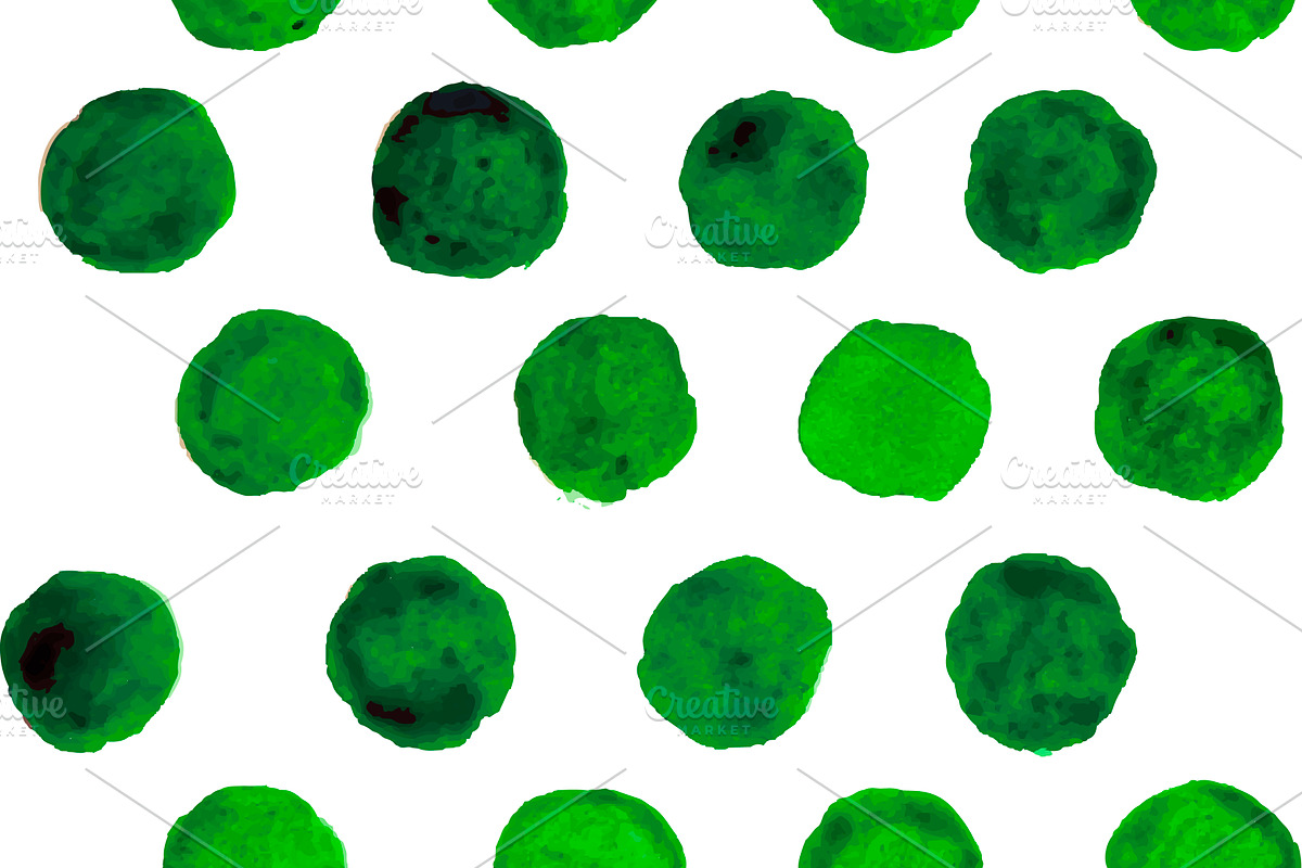 Vector watercolor dots preview 4