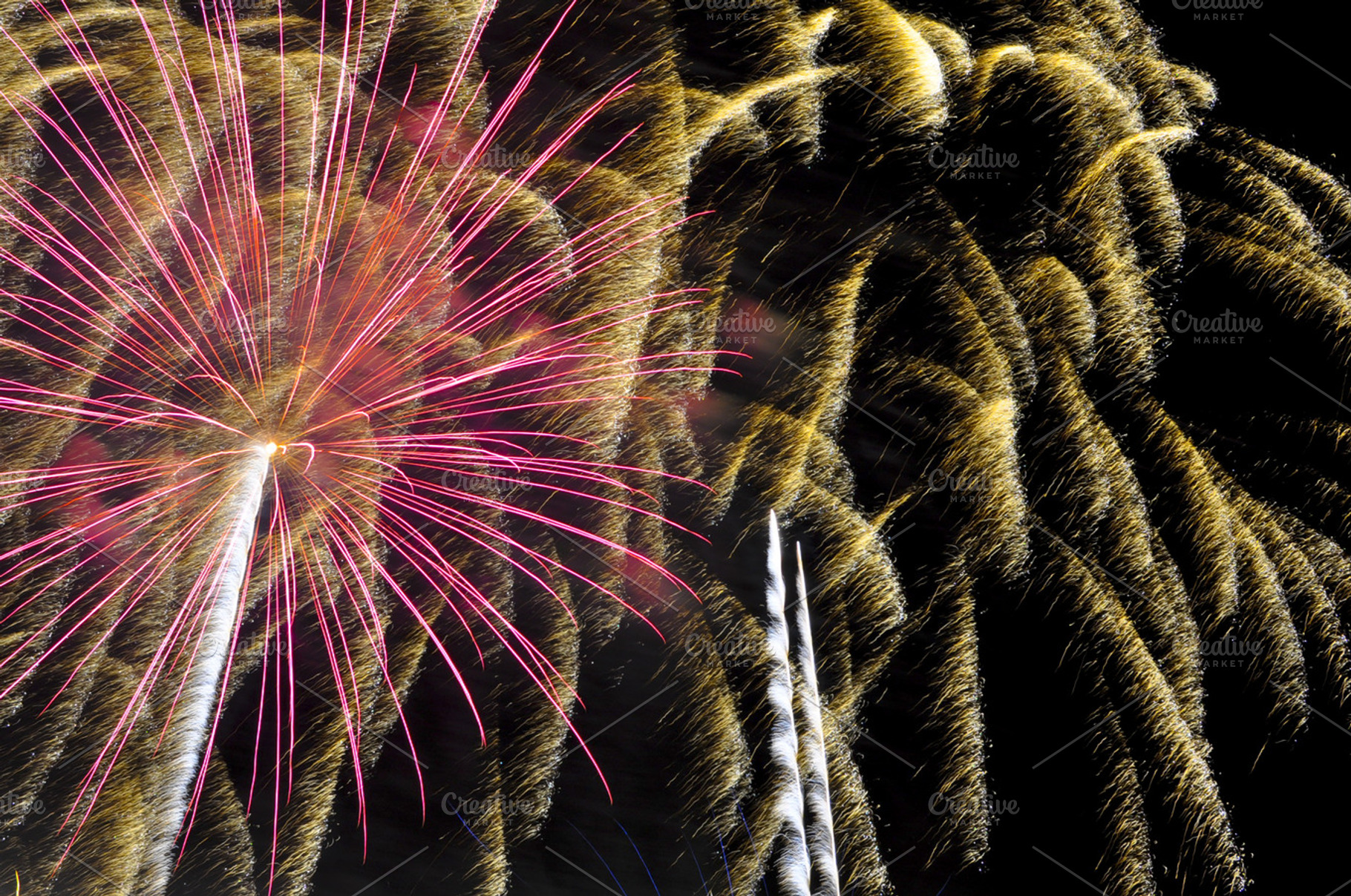 Fireworks stock photo containing 4th and fourth