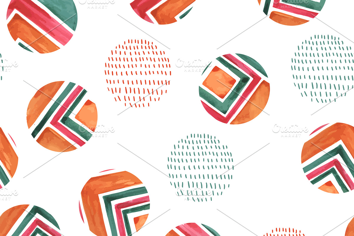 Watercolor Vector Set, a Pattern Graphic by alexmakarova (Photo 5 of 7)