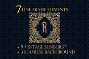 Line frame elements, an Object Graphic by Vikpit (Thumbnail 1 of 7)