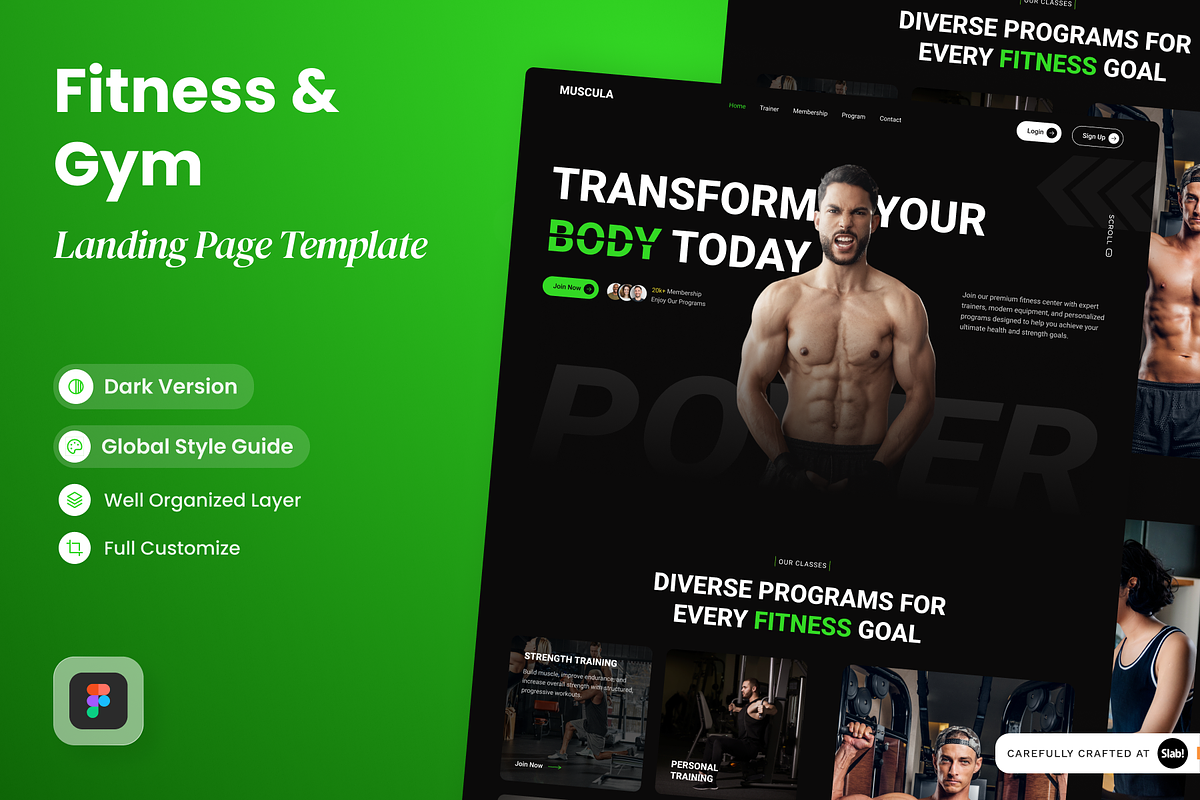 Muscula - Fitness & Gym Landing Page