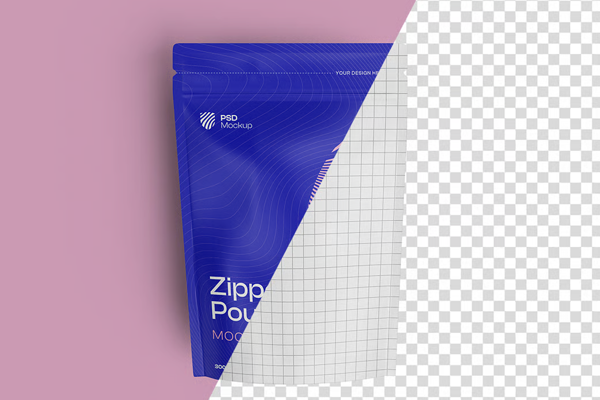 Pouch Mockup Multiple Views, a Packaging Mockup by graphicsauce