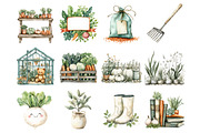 Watercolor Little Sprout Clipart, a Seasonal Illustration by Design Market (Thumbnail 2 of 6)