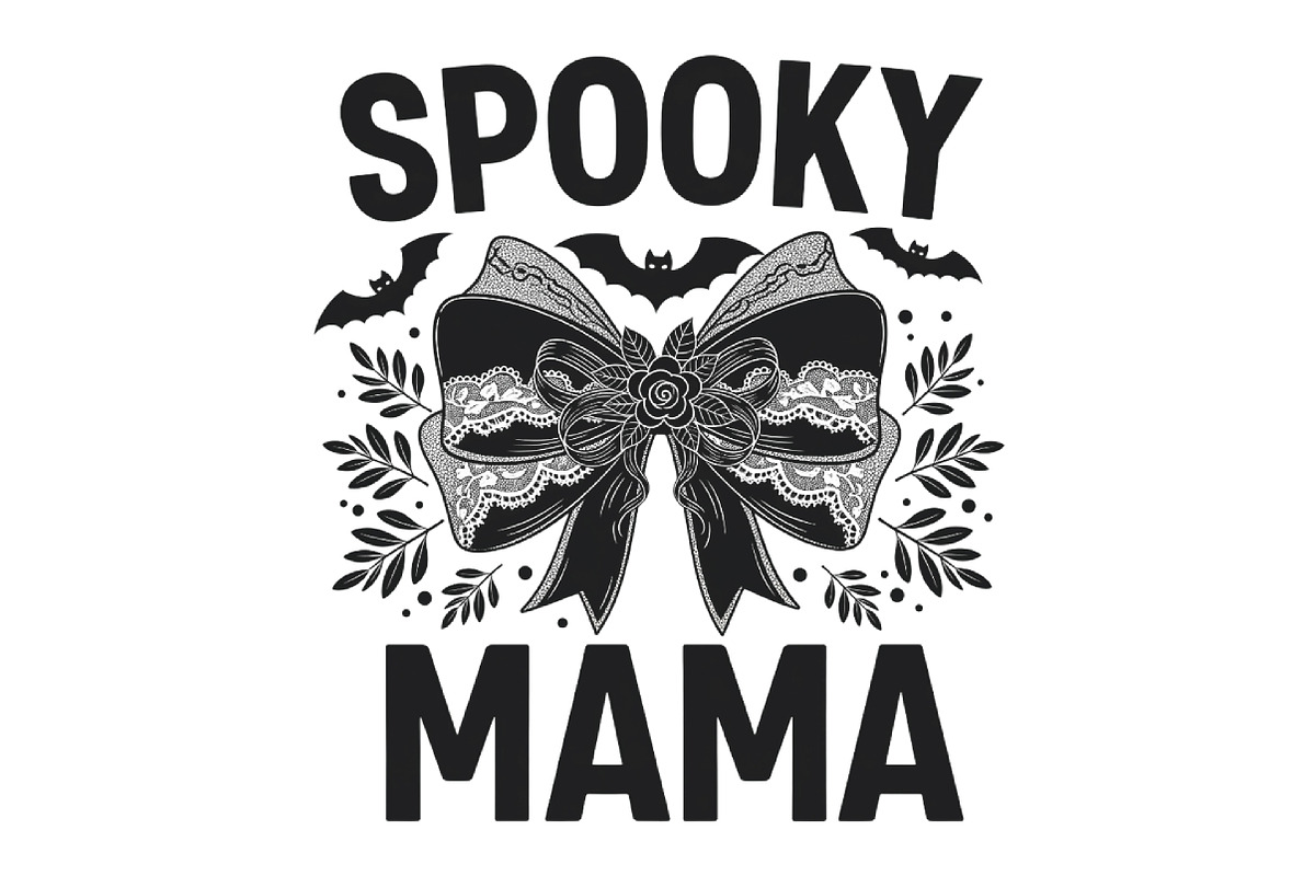 Spooky Mama PNG Coquette Halloween, an Illustration by CraftArtStudio (Photo 1 of 4)