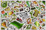 Soccer Cartoon Doodle Big Pack, a Decorative Illustration by BALABOLKA (Thumbnail 2 of 10)
