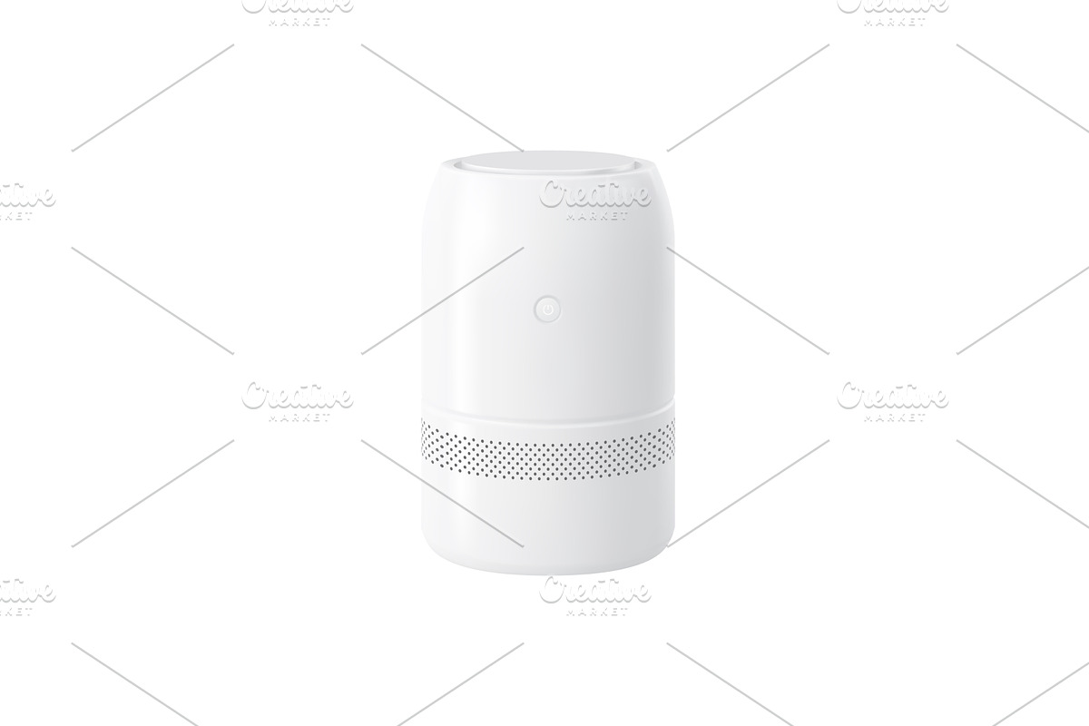 Realistic air purifier, humidifier, a Technology Illustration by Buch&Bee