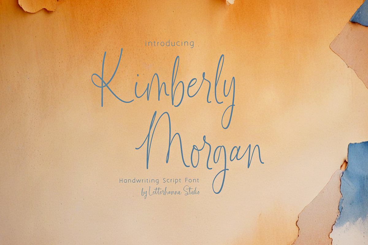 Kimberly Morgan Handwriting Font, a Handwritten Font by Letterhanna Studio (Photo 7 of 10)