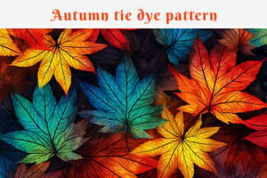 Autumn Tie Dye Pattern