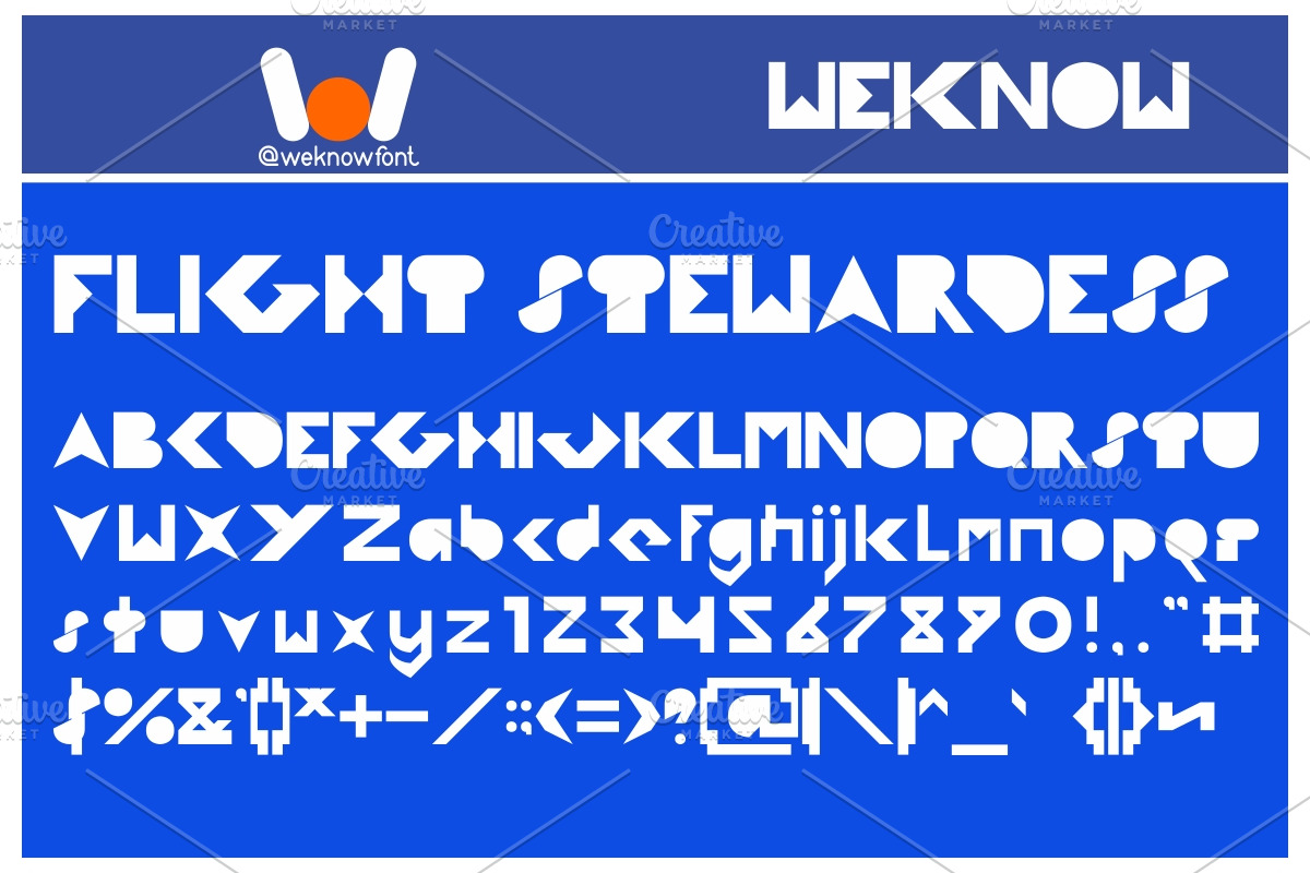 flight sterwardess font