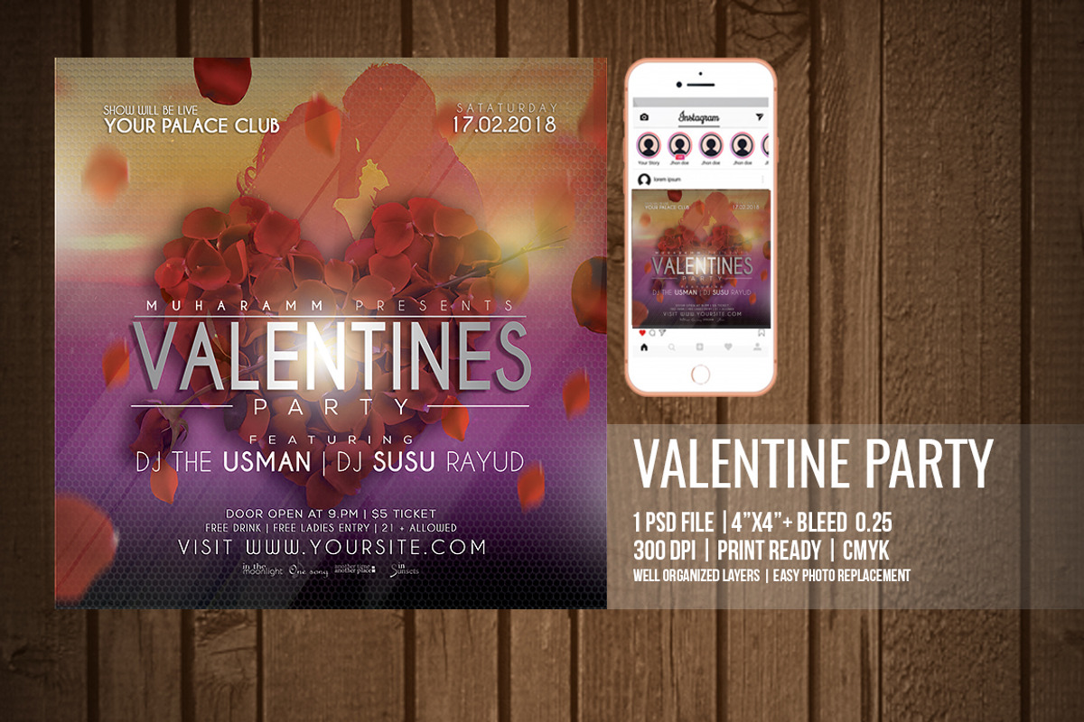 Valentine Flyer / Poster, a Flyer Template by Septian