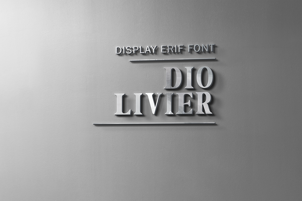 Diolivier Display Serif Font, a Serif Font by Grappict.com (Photo 3 of 5)