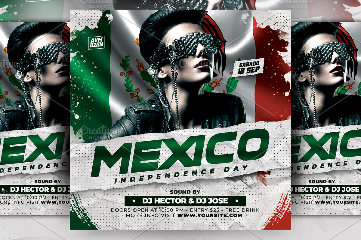 Mexico Independence Day Flyer, a Flyer Template by AyumaDesign (Photo 1 of 2)