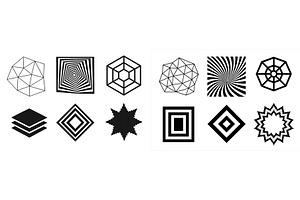 Geometric patterns display with, an Illustration by ZinetroN