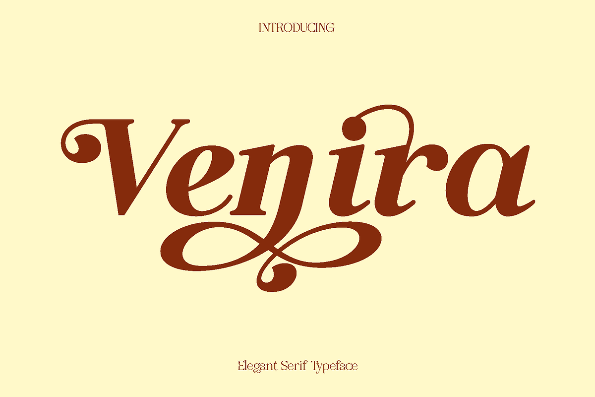 Venira - Modern Serif, a Serif Font by Luna Shop (Photo 1 of 10)