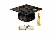 Graduation Clipart Collection PNGs, an Education Illustration by VetalStock (Thumbnail 12 of 20)