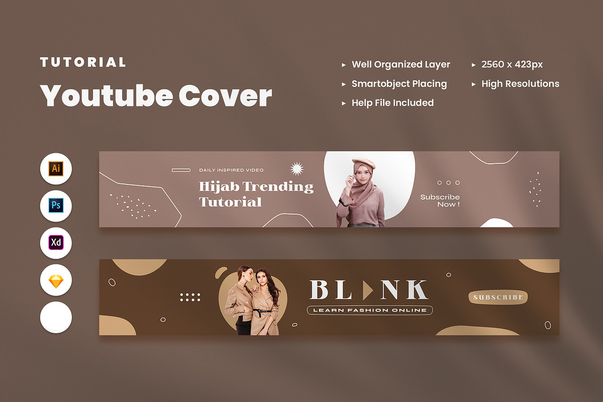 Tutorial Youtube Cover, a Social Media Template by Rahardi Creative (Photo 1 of 4)