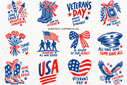 Veterans Day Clipart USA Patriotic, a Seasonal Illustration by SugarCloudStudioArt (Thumbnail 1 of 4)