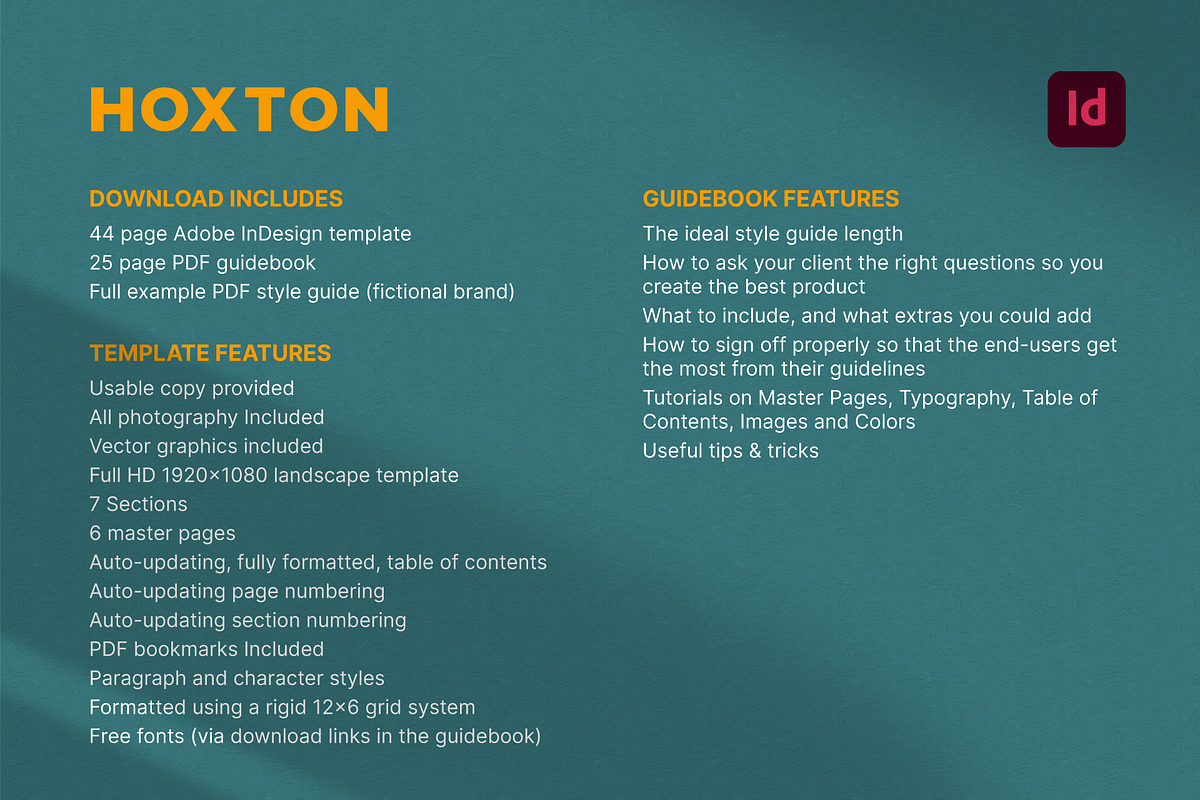 Hoxton Style Guide Template, a Presentation Template by Luxia (Photo 11 of 11)