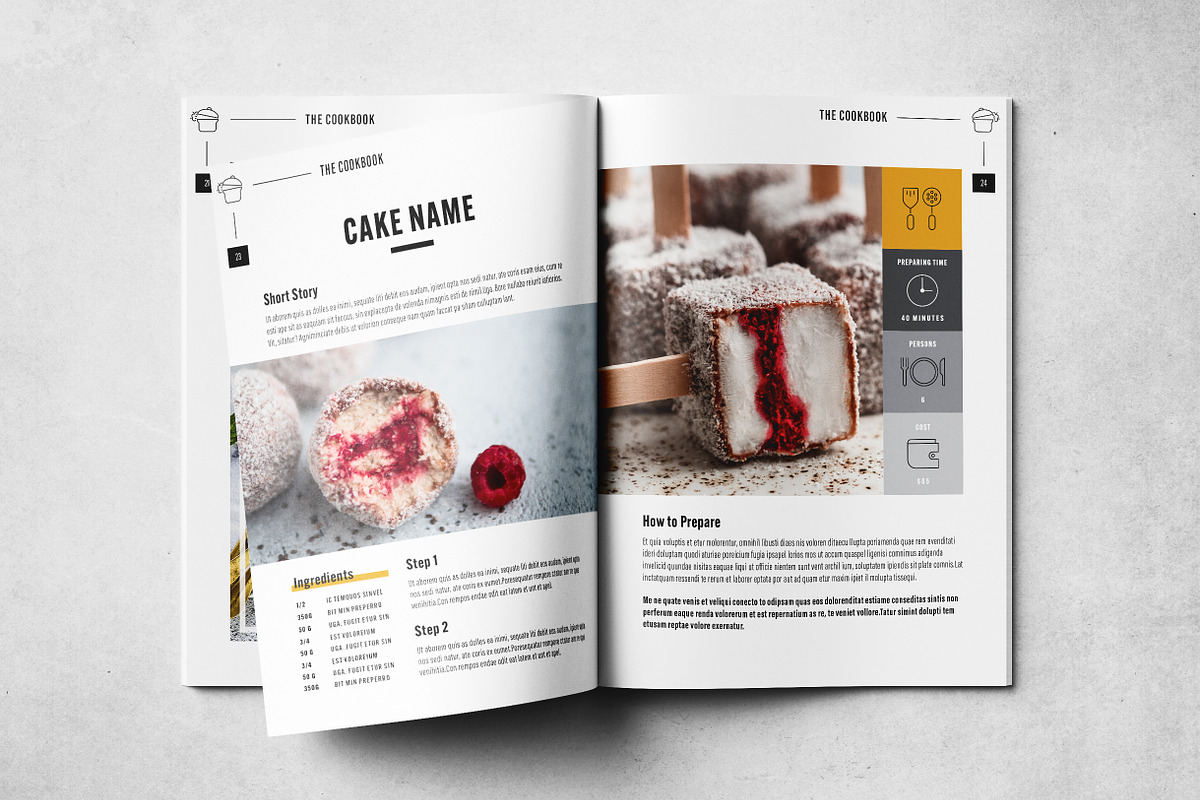 The Cookbook Layout, a Brochure Template by Grkic Creative (Photo 13 of 13)