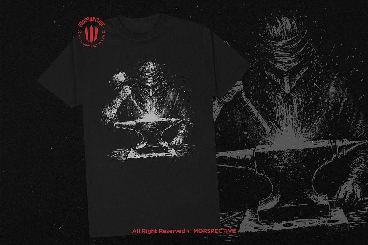10 Bundle Dark Art Black Smith Skull, an Illustration by Morspective (Photo 2 of 7)