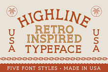 HIGHLINE Font | Vintage Font