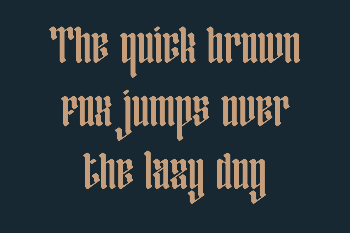Salamon Kane Blackletter Display, a Blackletter Font by IHDSTD (Photo 6 of 7)
