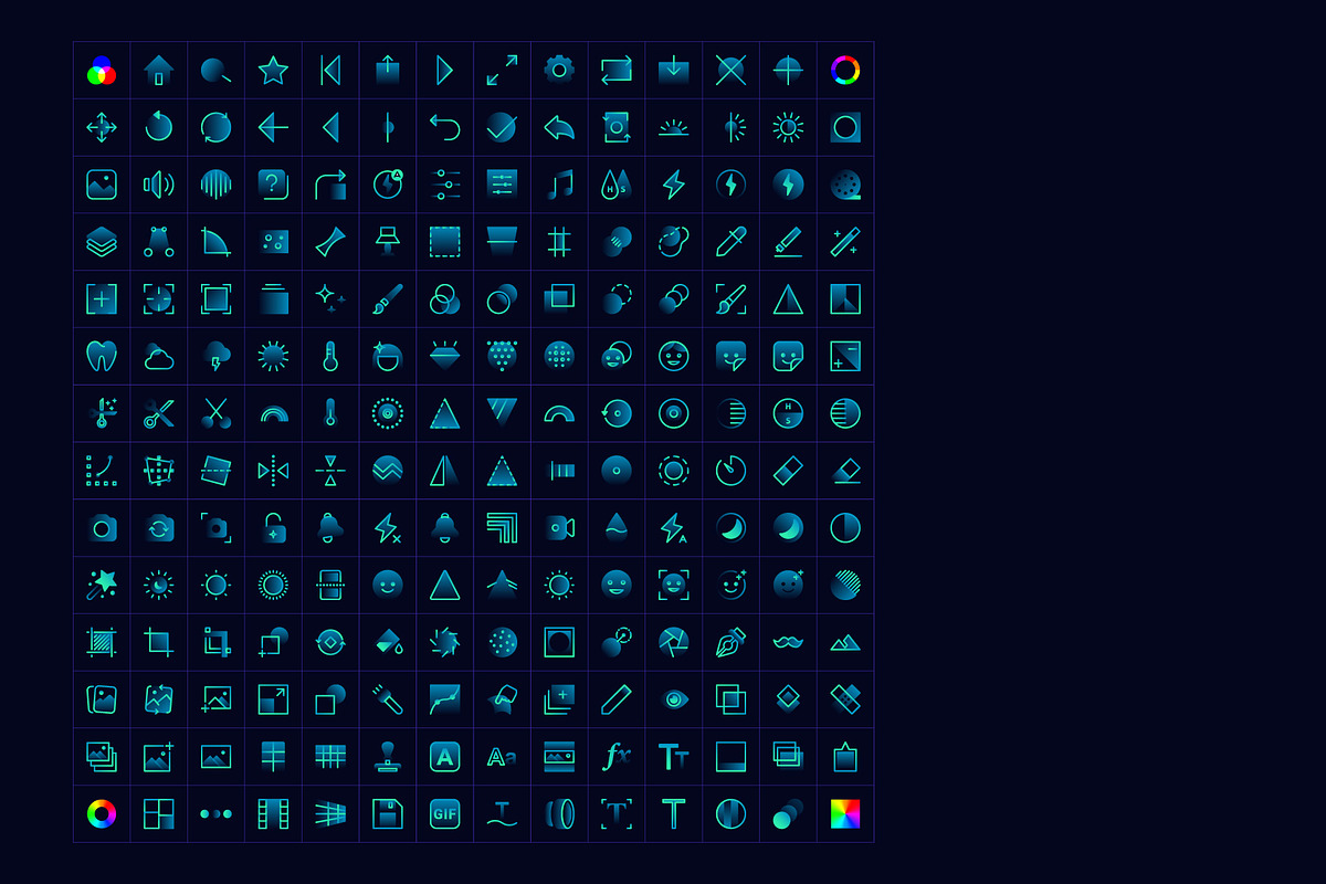Edit icons set, an Outline Icon by karnofff (Photo 8 of 12)