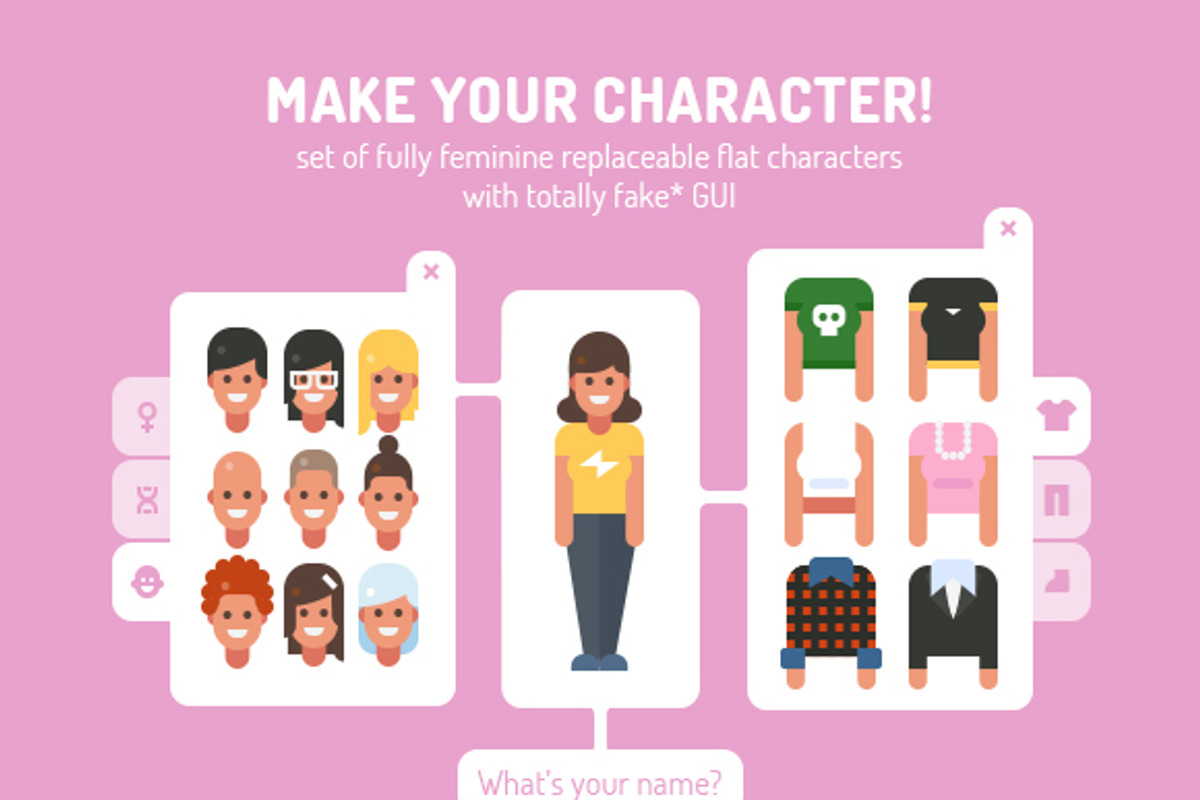 Make Your Female Character, a Work Illustration by JulyPluto