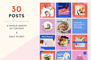 POP Canva Instagram Kit, a Social Media Template by Rose & Co. (Thumbnail 2 of 9)