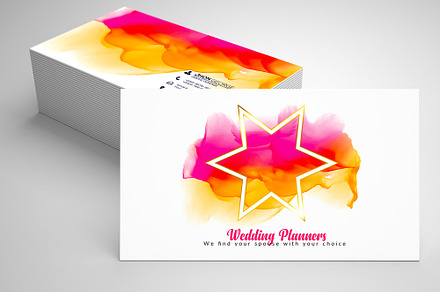 Wedding Planner's Business Card, a Business Card Template by Design Up