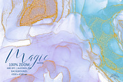 MAGIC WINTER | Ink backgrounds set, a Decorative Illustration by Tanya Vollar (Thumbnail 5 of 12)