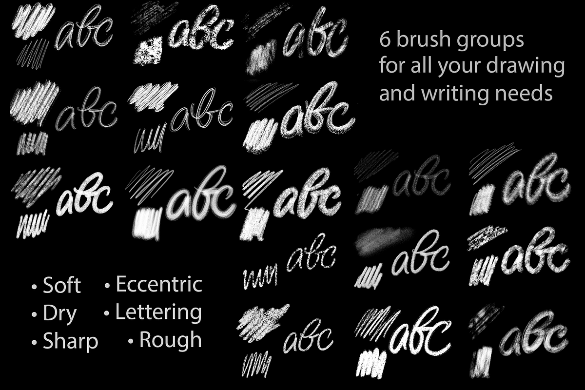 Chalk Lettering Procreate Brush Pack, a Brush Add-On by ZenLettering (Photo 5 of 7)