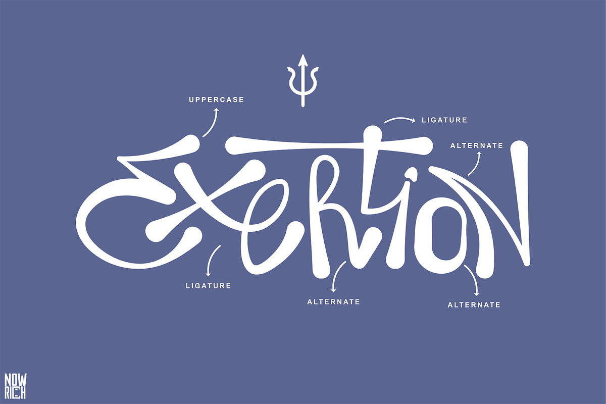 Exertion Display Typeface Grafiti, a Handwritten Font by Nouric Design (Photo 3 of 10)