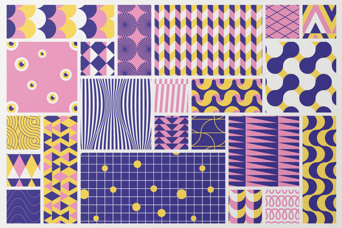 Geometric Fun 5 ~ 24 patterns, a Pattern Graphic by kloroform