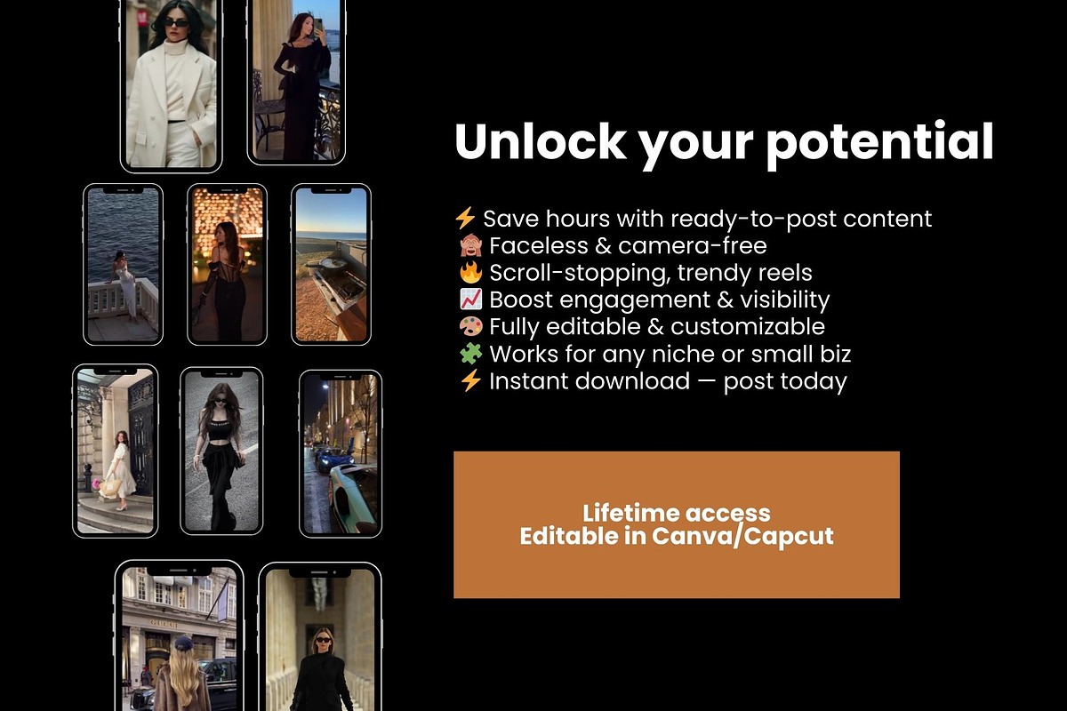 12000+ Faceless Reels Video Bundle, a Social Media Template by Design By Hira (Photo 9 of 11)