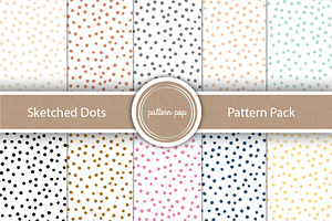 Sketched Dots Pattern Pack