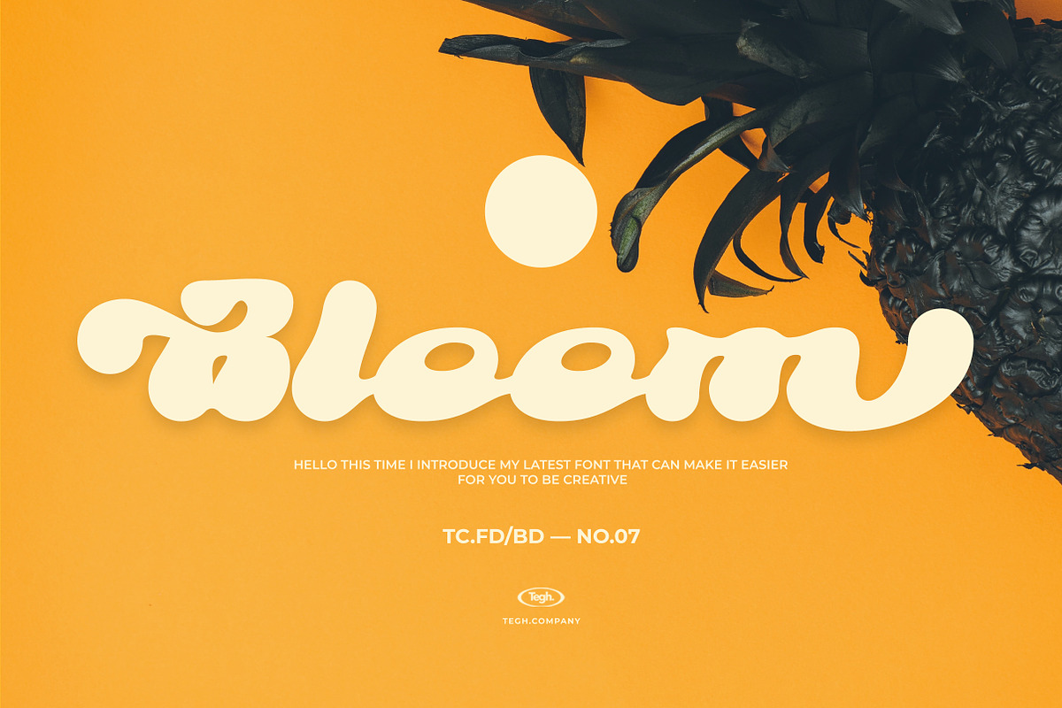 Bloom display font & badges, a Font by Tegh co. (Photo 1 of 16)