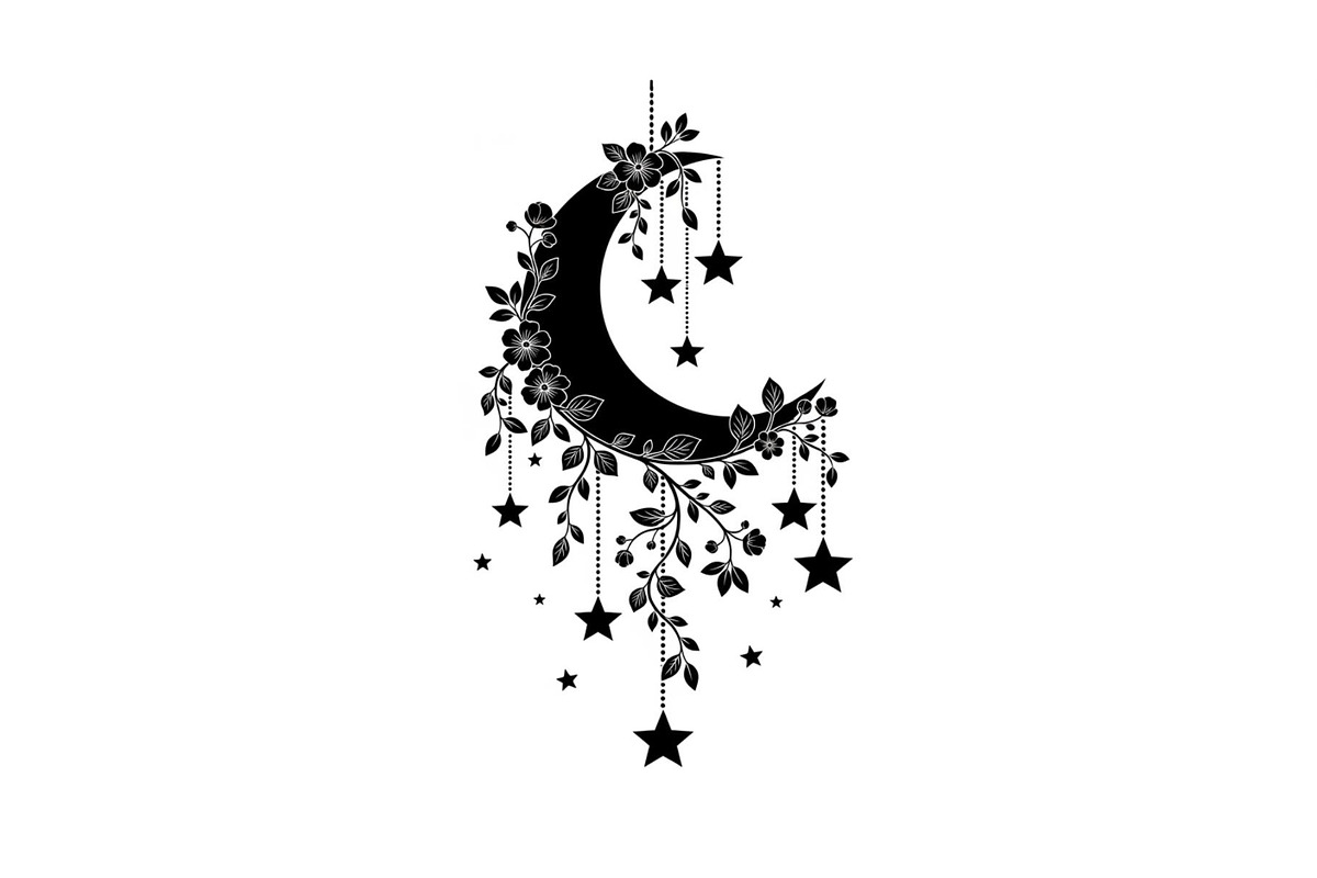 Moon Hanging Silhouette Bundle, an Illustration by Gaye Art (Photo 14 of 31)