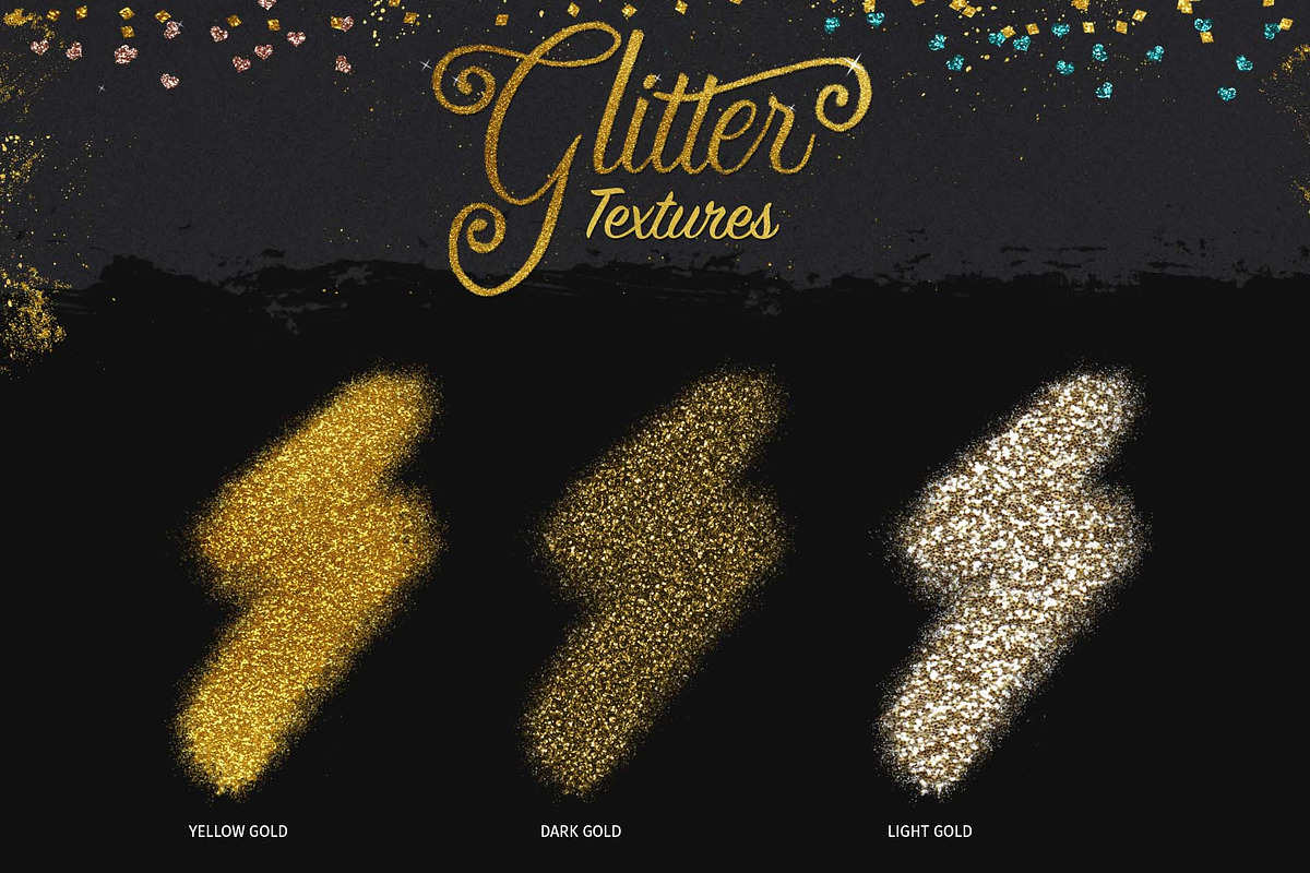 Glitter and Foil Kit for Procreate, a Brush Add-On by iPad Calligraphy (Photo 6 of 13)