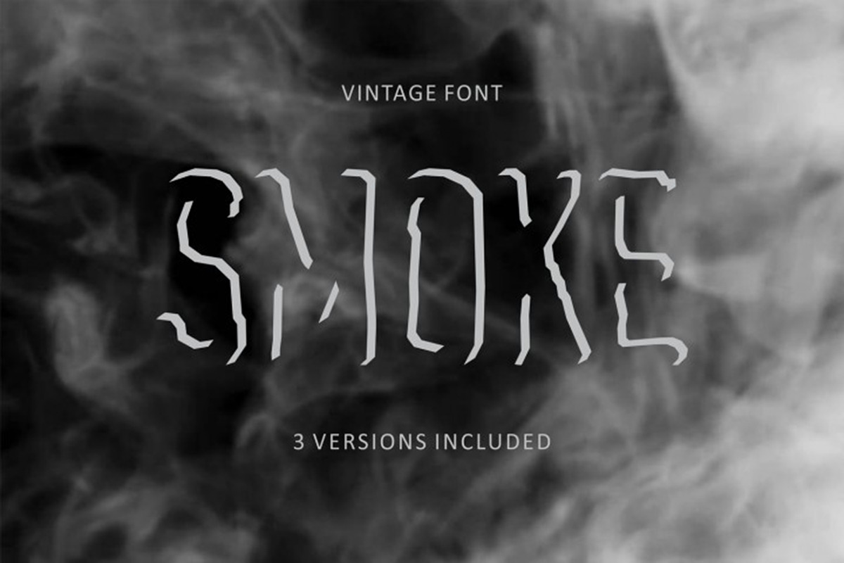Bullseye shadowed font in 3 versions preview 4