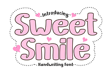 Sweet Smile - Cute Handwriting Font