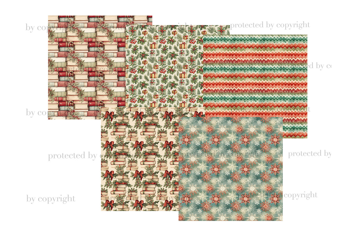 Holiday Reading Paper | Christmas, a Pattern Graphic by GlamArtZhanna (Photo 2 of 3)